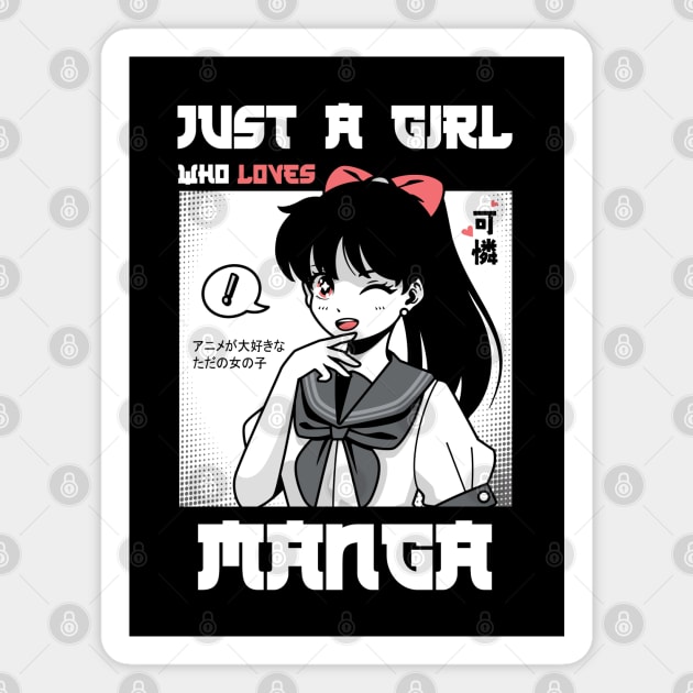 just a girl who love manga Magnet by ArtStopCreative